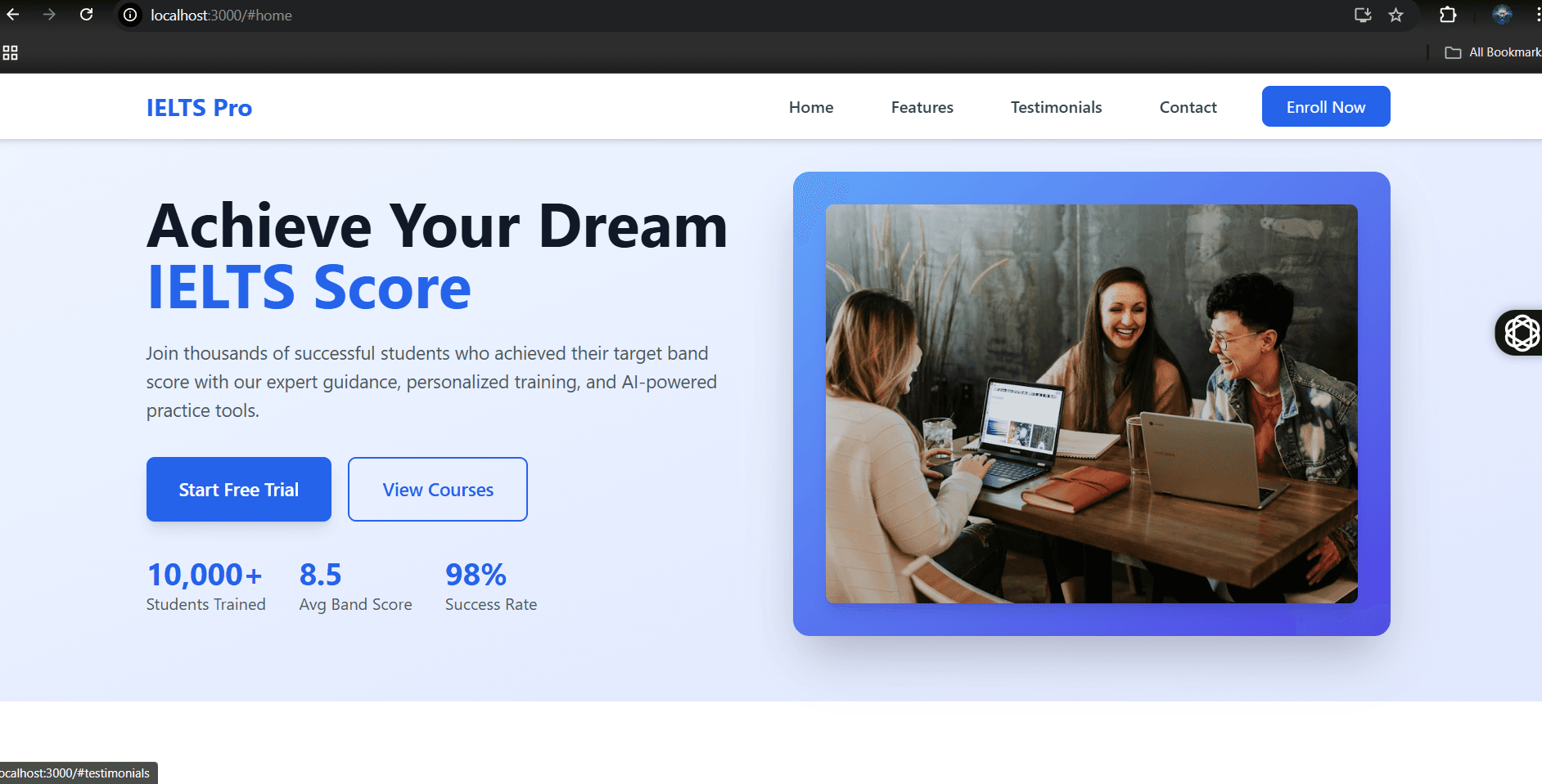 IELTS Institute Management System